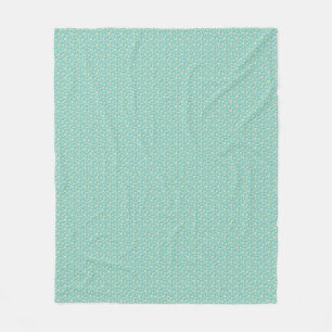 Beautiful blue hearts fleece blanket
