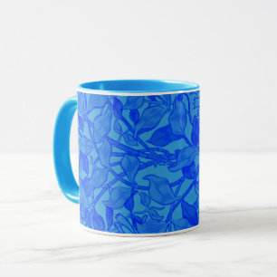 Beautiful Blue Honeysuckle Pattern by W. Morris Mug