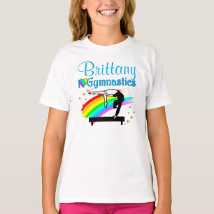 BEAUTIFUL BLUE I LOVE GYMNASTICS T SHIRT