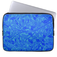 Beautiful blue indigo honeysuckle pattern