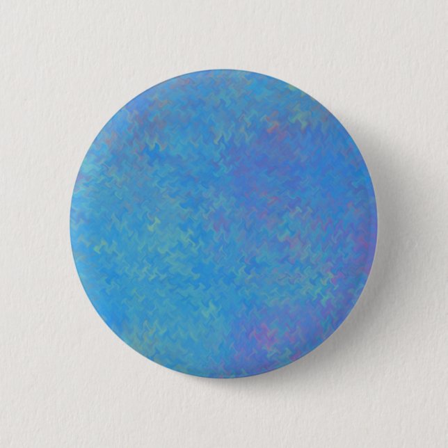 Beautiful Blue Marbled Paper Look 6 Cm Round Badge (Front)