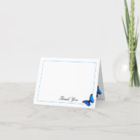 Beautiful Blue Morpho Butterfly Clean and Simple