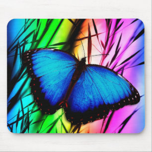Beautiful Blue Morpho Butterfly Mouse Mat