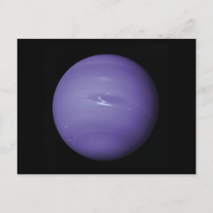 Beautiful blue Neptune, as seen from space, NASA Postcard