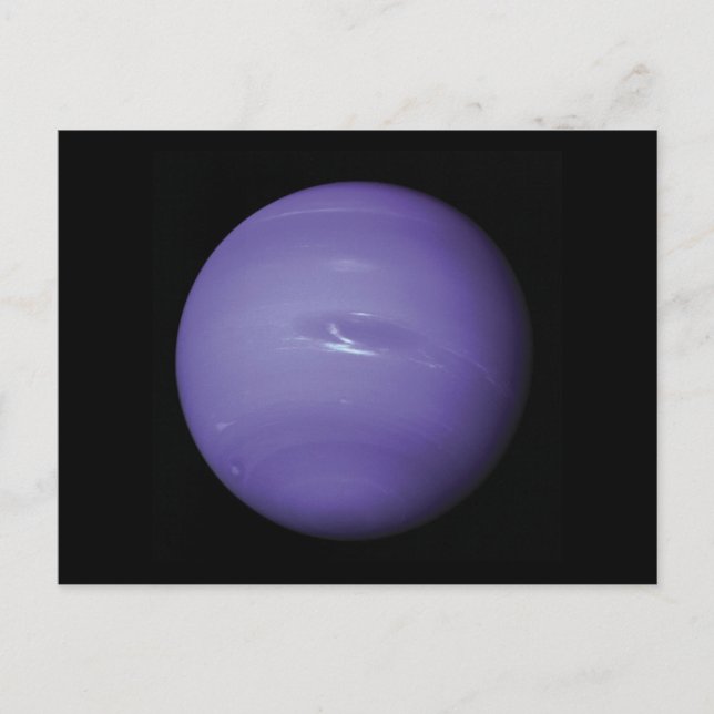 Beautiful blue Neptune, as seen from space, NASA Postcard (Front)