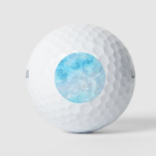 Beautiful Blue Ocean Marbled Golf Balls