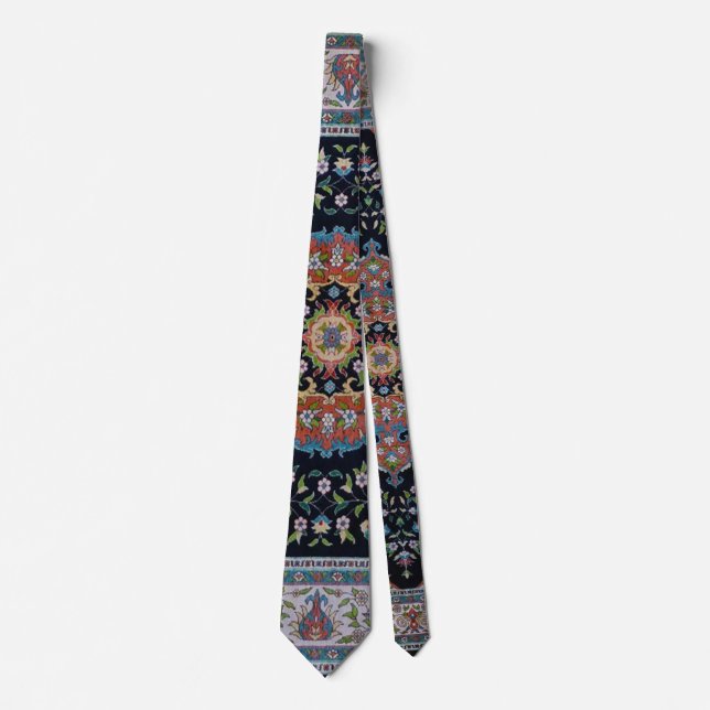Beautiful Blue Oriental Antique Kilim Rug  Tie (Front)