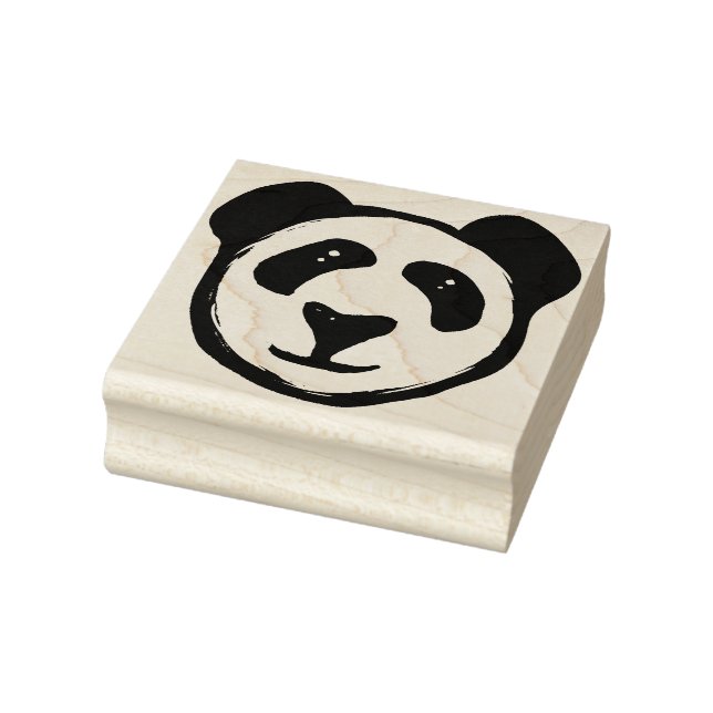 Beautiful Blue Panda Bear                          Rubber Stamp (Stamp)