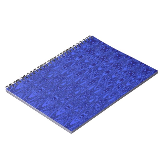 Beautiful Blue Pattern Notebook (Left Side)