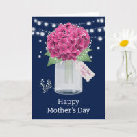 Beautiful Blue Pink Floral Mother's Day