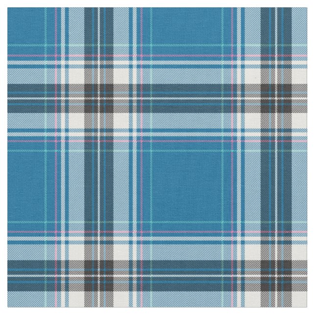 Beautiful Blue Plaid Fabric (Close Up)