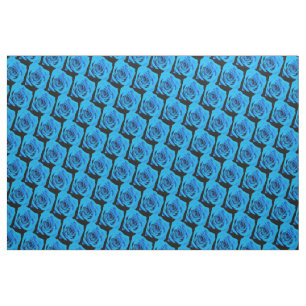 Beautiful blue roses fabric