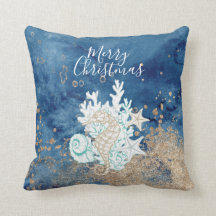 Beautiful blue sand colour coastal custom Christma