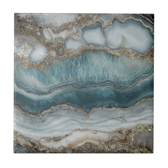 Beautiful blue silver home tiles (Front)