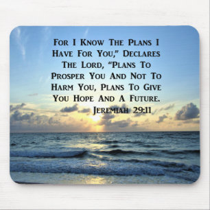 BEAUTIFUL BLUE SKIES JEREMIAH 29:11 PHOTO MOUSE MAT