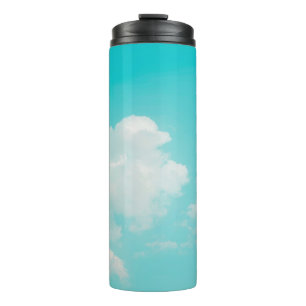 Beautiful blue sky and clouds with daylight natura thermal tumbler