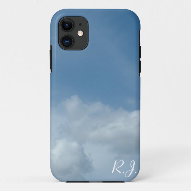 Beautiful blue sky and white clouds Case-Mate iPhone case (Back)