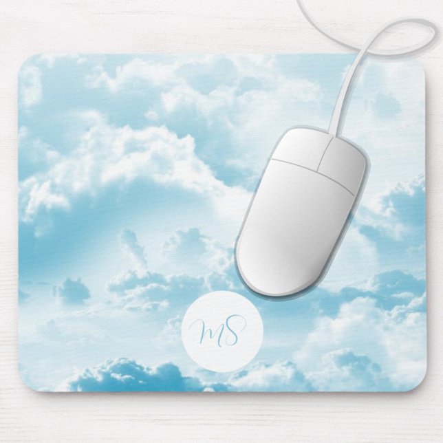Beautiful Blue Sky Clouds Personalised Mouse Mat (Creator Uploaded)