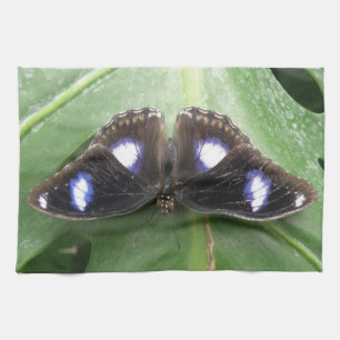 Beautiful Blue Spotted Butterfly Kitchen Towel