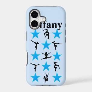 BEAUTIFUL BLUE STAR CUSTOM GYMNASTICS IPHONE CASE