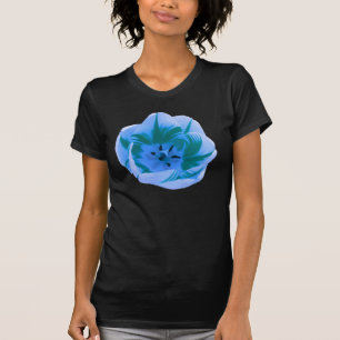 Beautiful Blue Tulip Ladies T Shirt