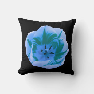 Beautiful Blue Tulip Pillow