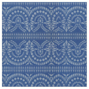 beautiful blue Victorian decor print Fabric