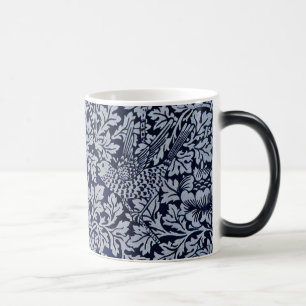 Beautiful Blue Vintage Pattern Floral Bird Flowers Magic Mug