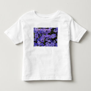 Beautiful Blue Violet Petunias Flower Power Toddler T-Shirt