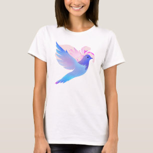 Beautiful Blue Watercolor Dove T-Shirt