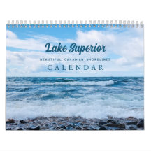 Beautiful Blue Waves Beach Photography Calendar