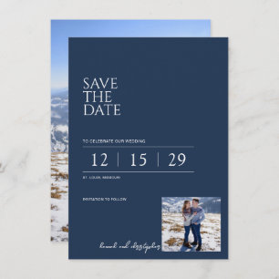 Beautiful Blue Wedding Save The Date