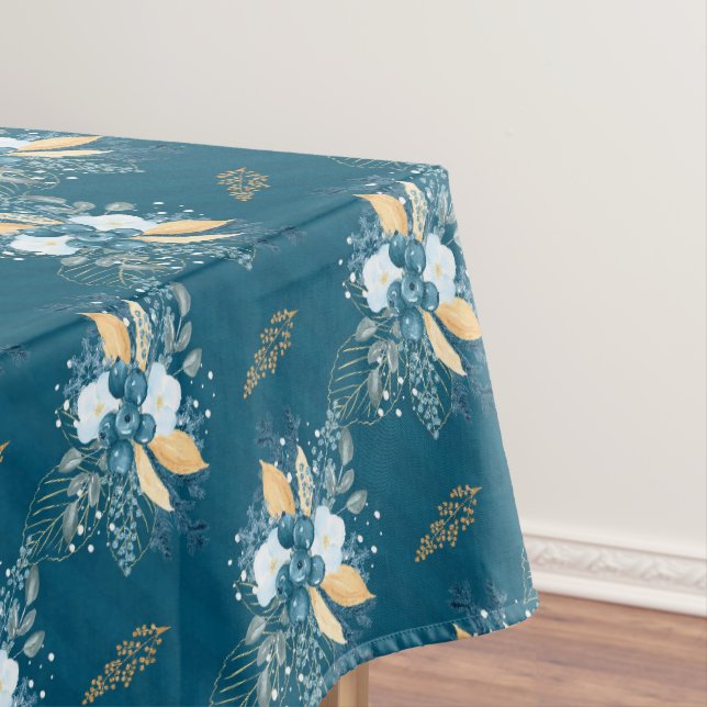 Beautiful Blue Winterberries  Tablecloth (In Situ)