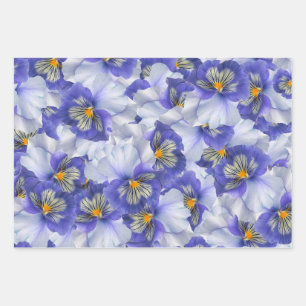 Beautiful Blue Wrapping Paper Sheet