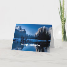 Beautiful Blue Yellowstone Photo Birthday