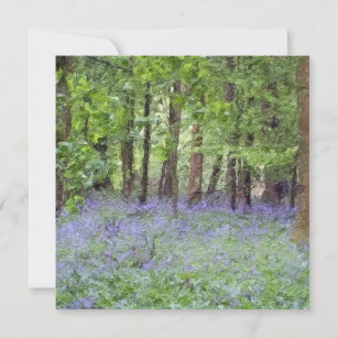 Beautiful Bluebell Wood Card