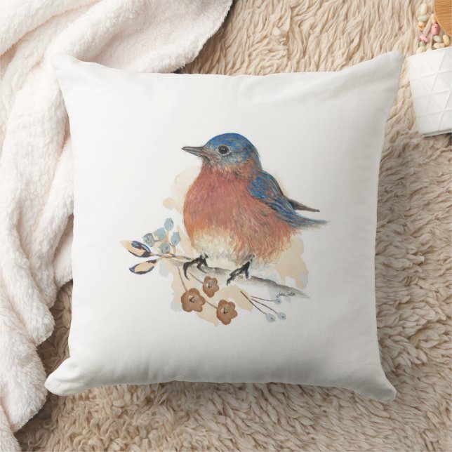 Beautiful Bluebird Home Decor Cushion (Blanket)