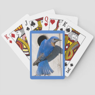 Beautiful Bluebird Large Print Playing Cards