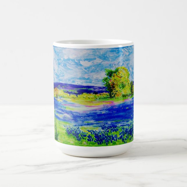 beautiful bluebonnets coffee mug (Center)
