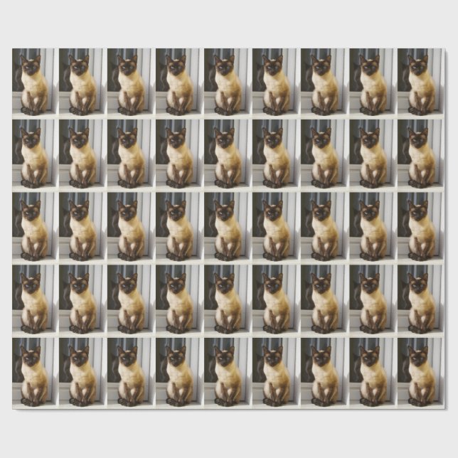 Beautiful Bluepoint Wrapping Paper (Flat)