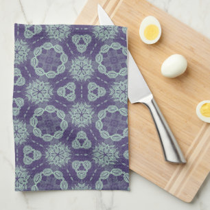 Beautiful Blues Abstract Tea Towel