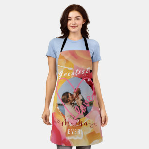 Beautiful Blush Floral "Best Mama Ever" Apron