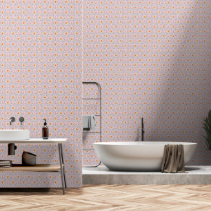 Beautiful Blush Pink Spring Flower Pattern Wallpaper