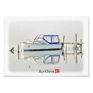 Beautiful Boat in Als Odde/Denmark Photo Print!