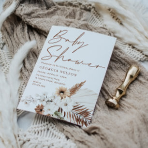 Beautiful Bohemian Baby Shower Invitation