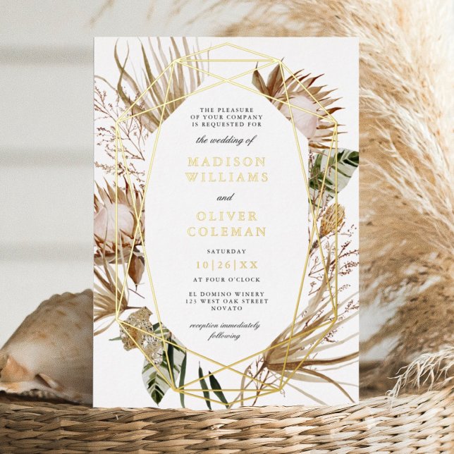 Beautiful Boho Botanical Geometric Wedding  (Creator Uploaded)