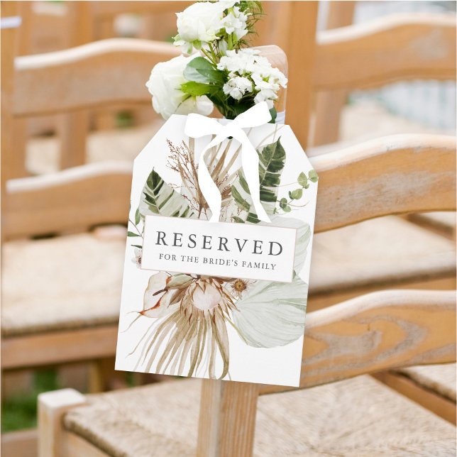 Beautiful Boho Botanical Wedding Reserved Sign (Creator Uploaded)