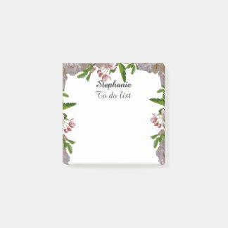 Beautiful Boho Bouquet - Custom Name To Do List Post-it Notes