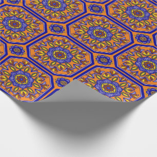 Beautiful Boho Italian Tile Wrapping Paper