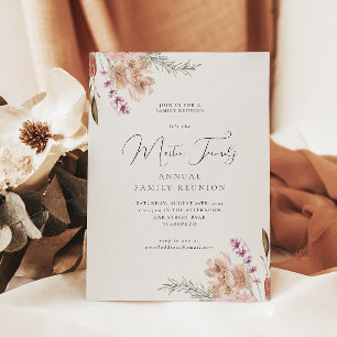 Beautiful Boho Watercolor Family Reunion